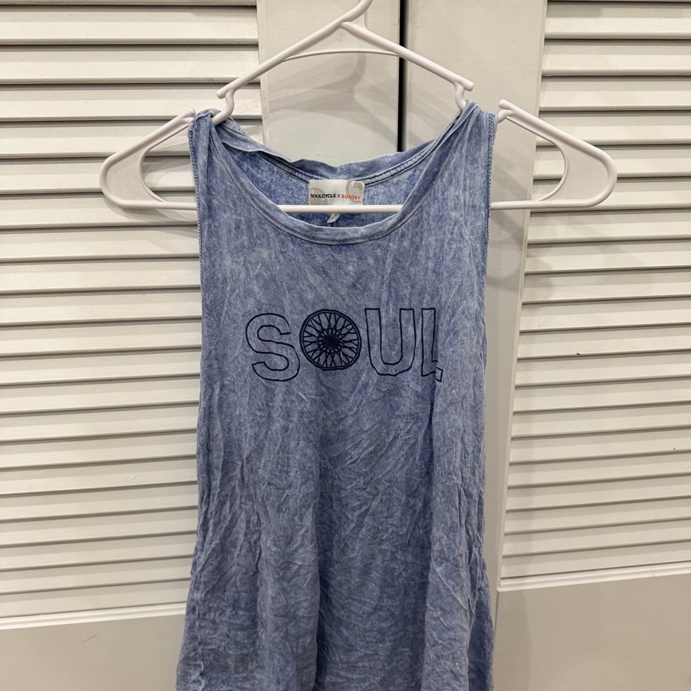 SoulCycle Blue Tank Top - size small